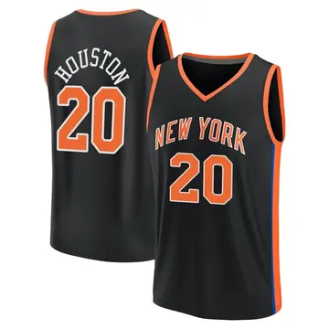 Male New York Knicks 20 Allan Houston Hwc Throwback Orange Jersey in 2023